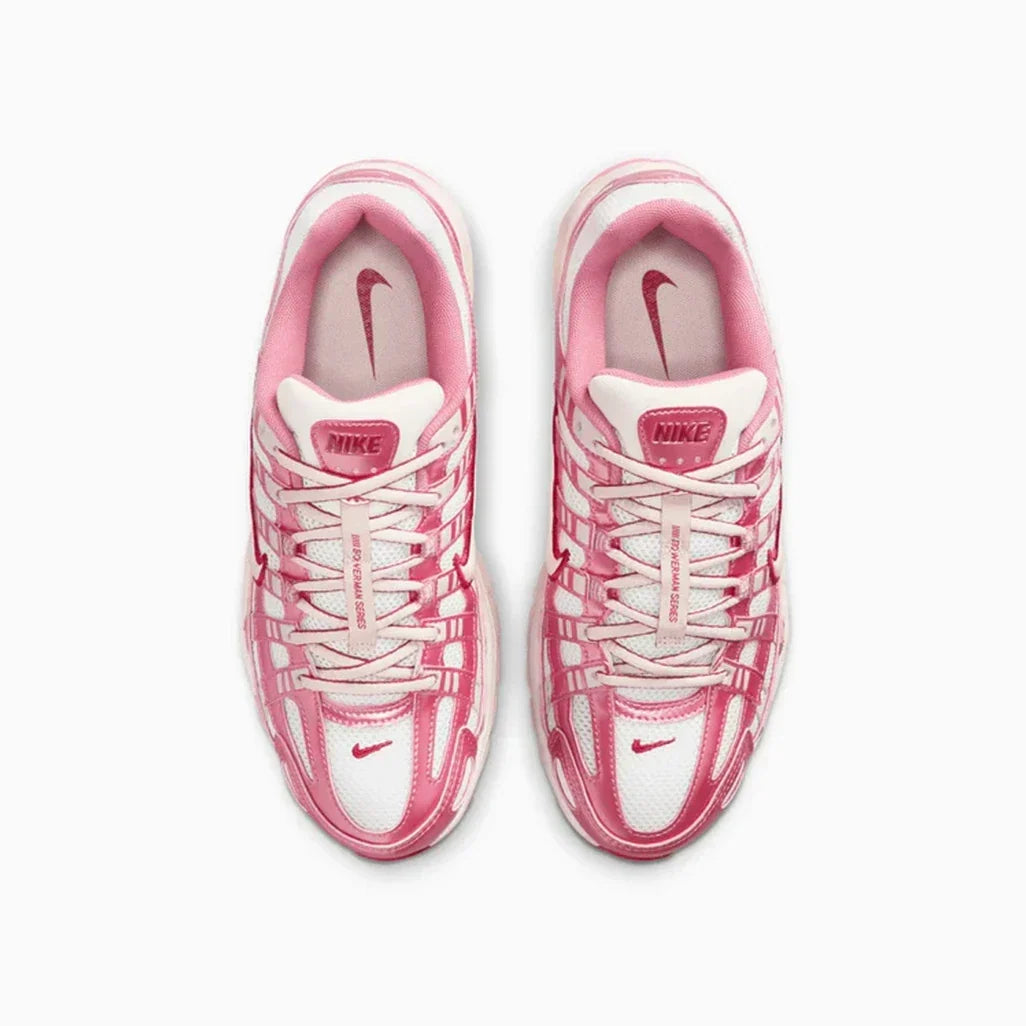 Nike P-6000 White Silt Red Peony W