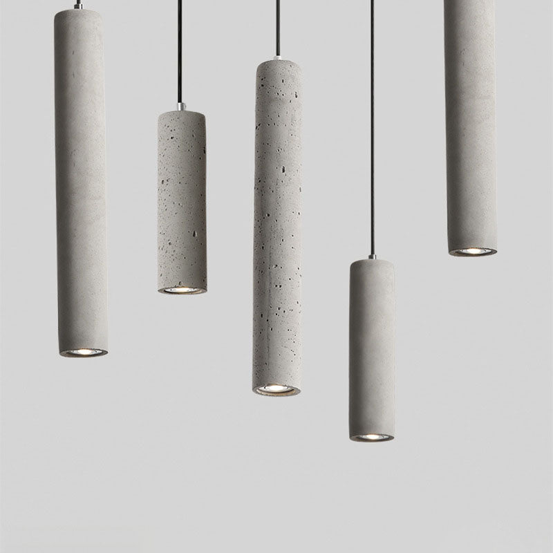 Industrial Cement Cylindrical Pendant 1-Light