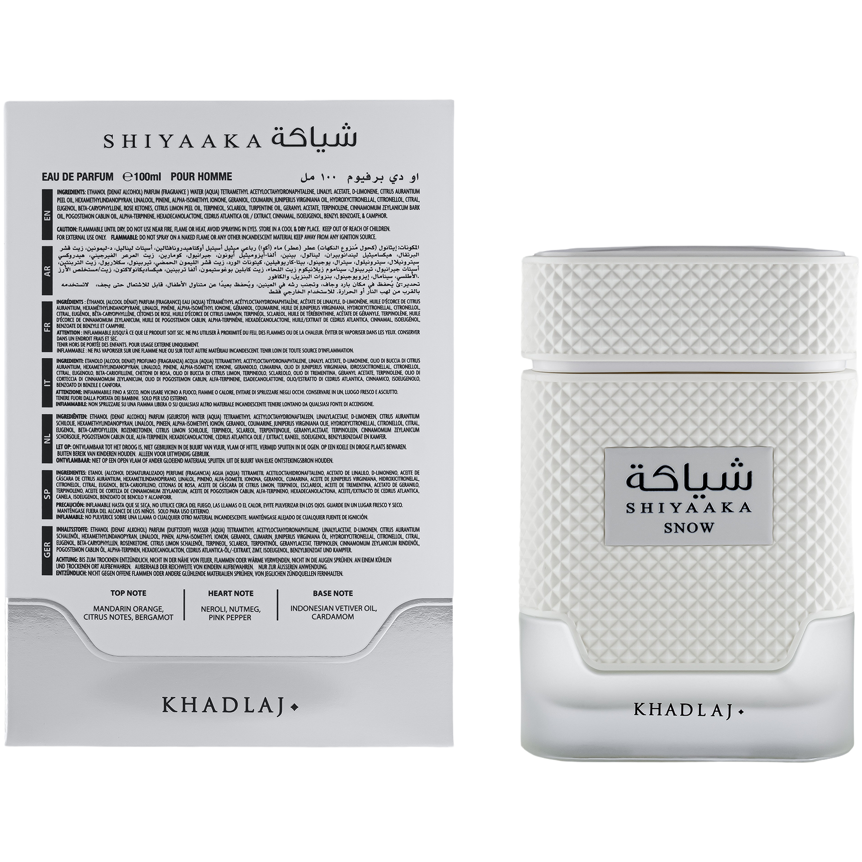 Khadlaj Shiyaaka Snow Eau de Parfum para hombre
