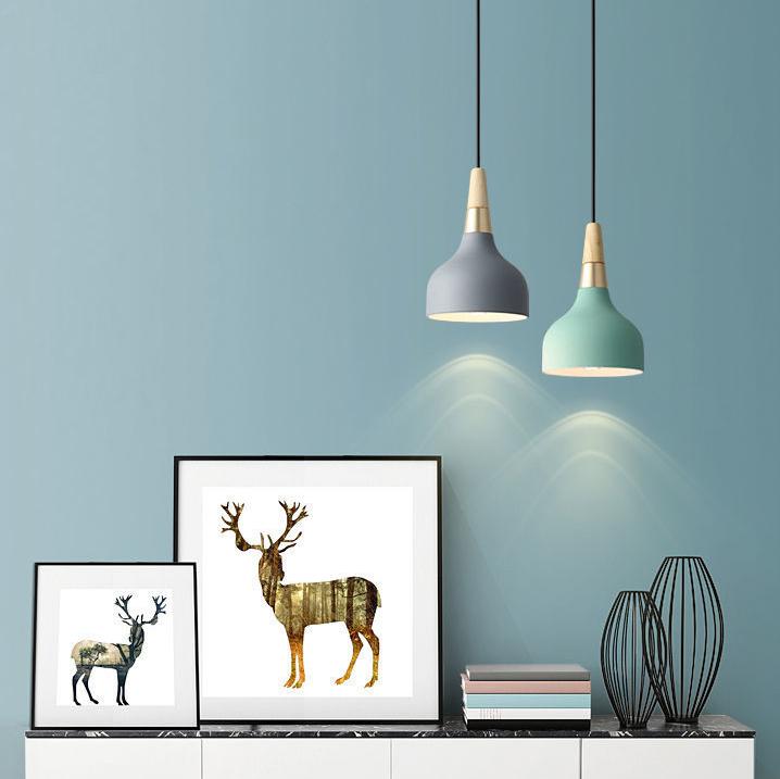 Modern Macaron Disc Pendant 1-Light