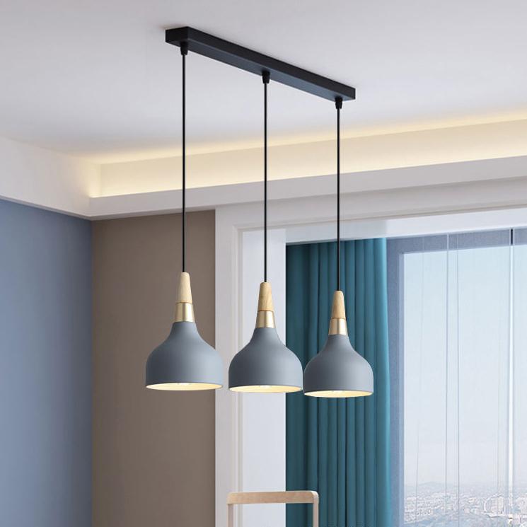 Lampada a sospensione moderna Macaron a disco, 1-Luce