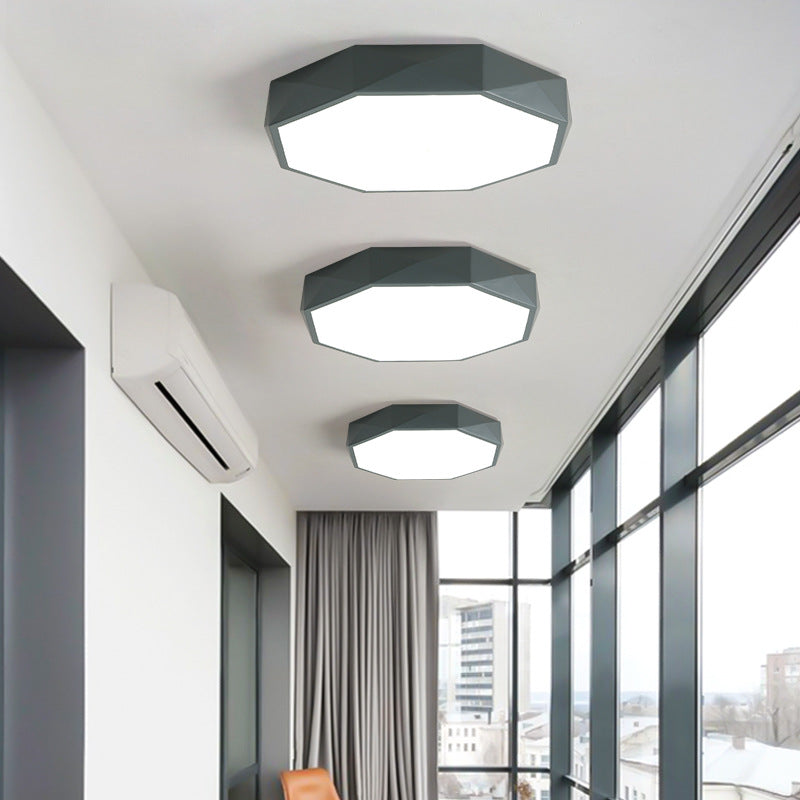 Lampada da soffitto a LED geometrica nordica a montaggio a filo, 1-Luce