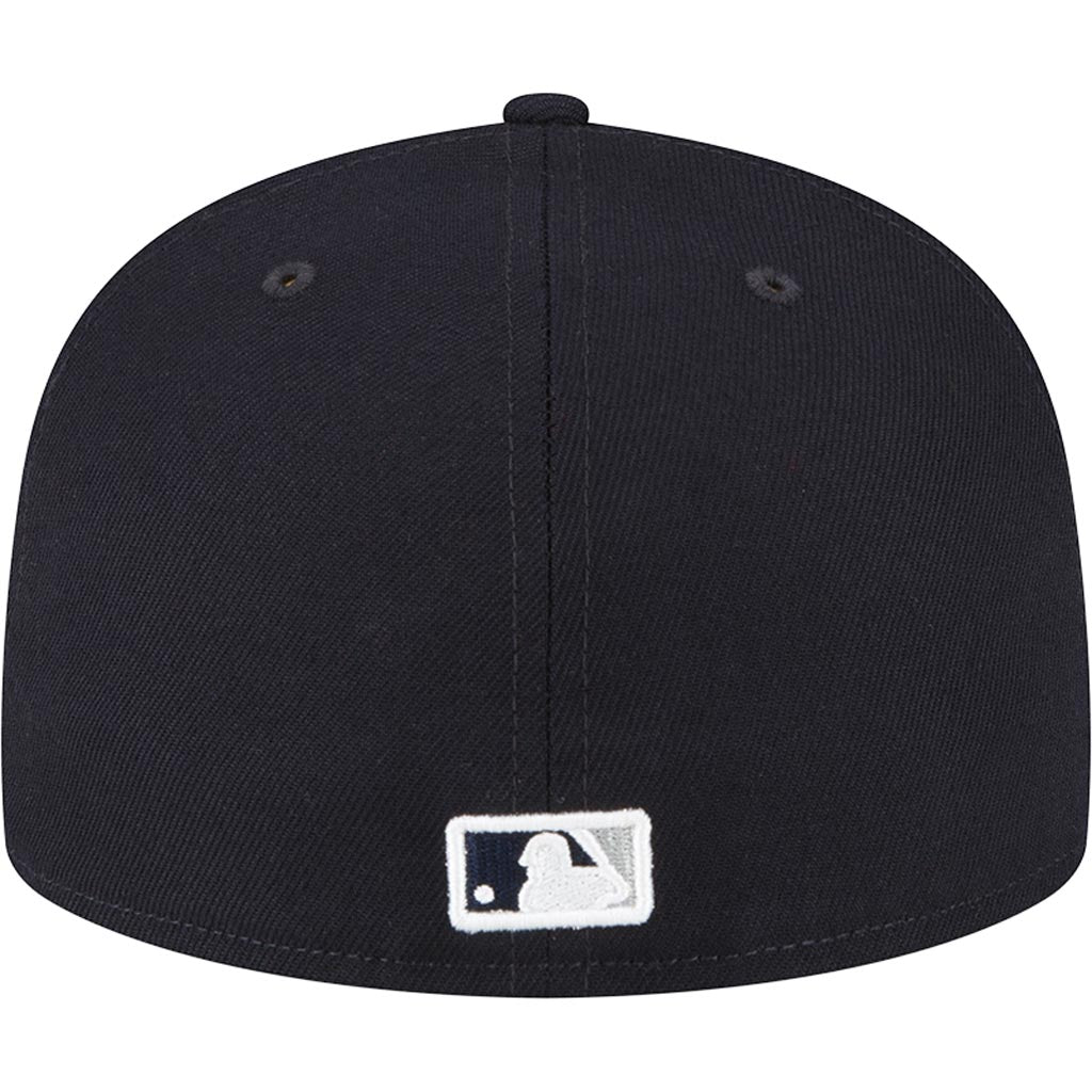 Gorra ajustada New Era 59FIFTY de la colección auténtica para jóvenes de los New York Yankees de la MLB - Azul marino