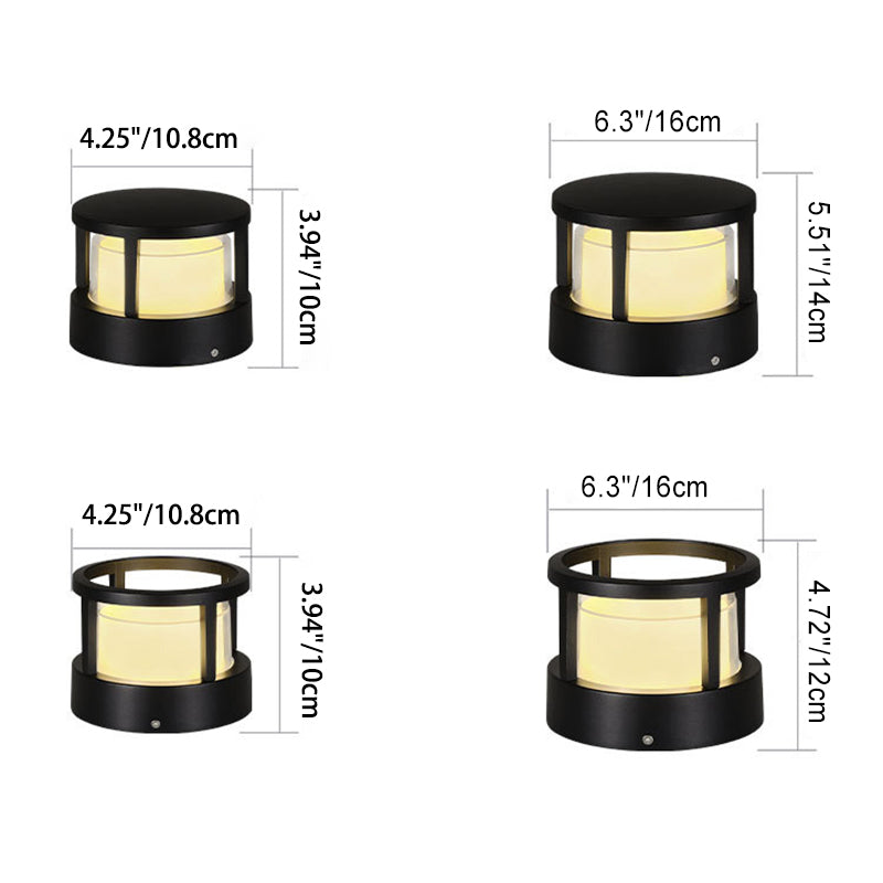 Lampada da esterno moderna quadrata LED impermeabile per paesaggio