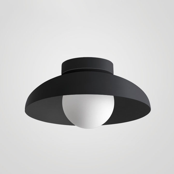 Globo de vidrio de hierro wabi-sabi japonés de 1 luz