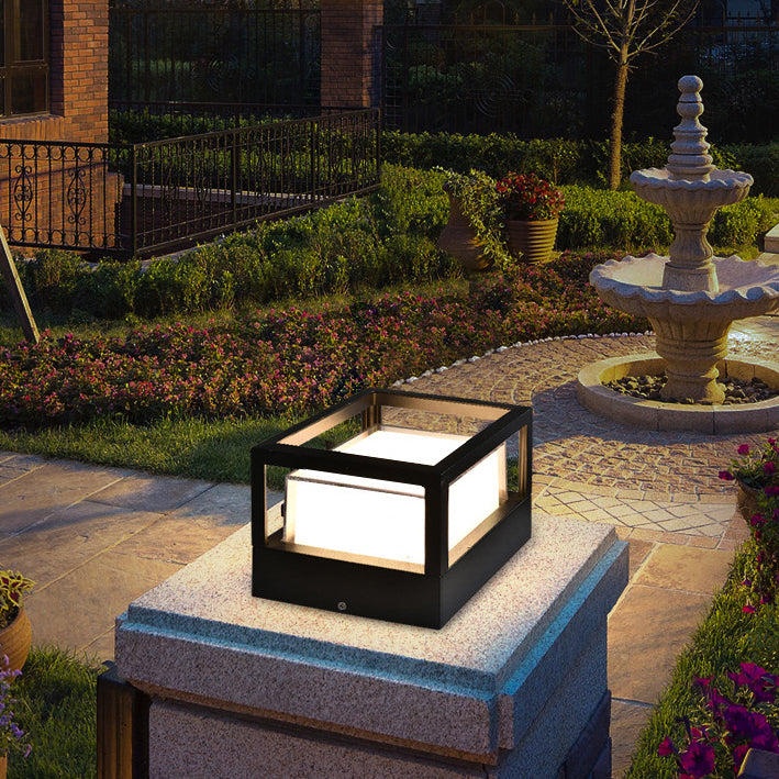 Lampada da esterno moderna quadrata LED impermeabile per paesaggio
