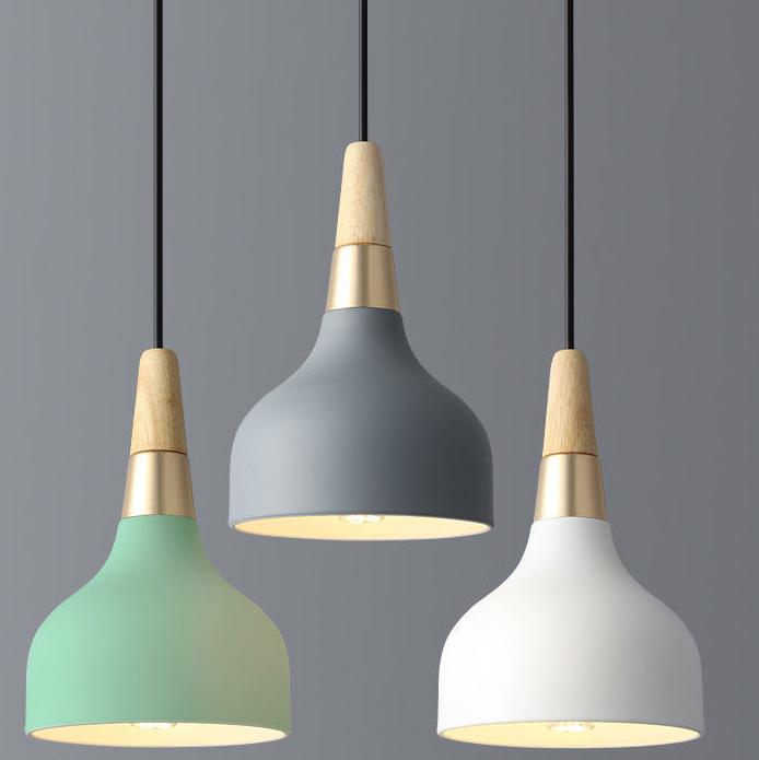 Lampada a sospensione moderna Macaron a disco, 1-Luce
