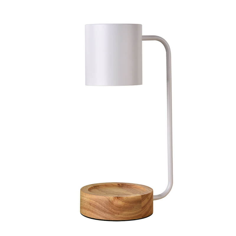 Japanische Holz 1-flammige dimmbare Wachsschmelz Tischlampe