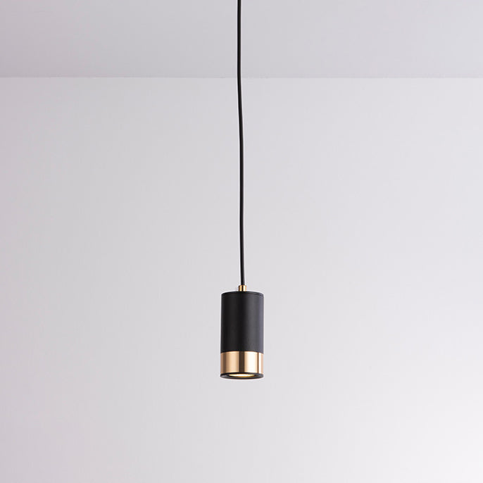 Lámpara colgante nórdica minimalista de columna de hierro 1 luz