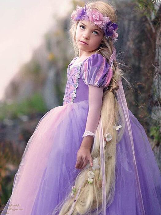Vestito da Principessa Rapunzel