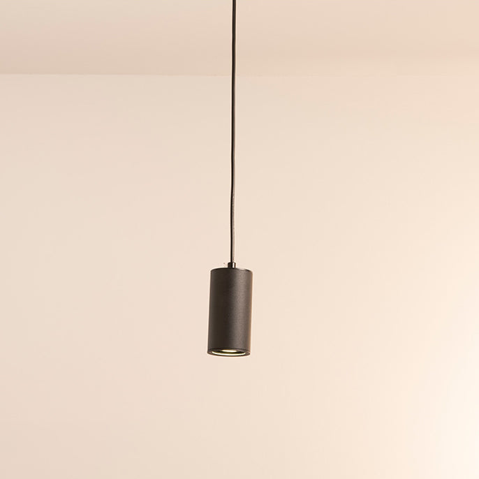 Lámpara colgante nórdica minimalista de columna de hierro 1 luz