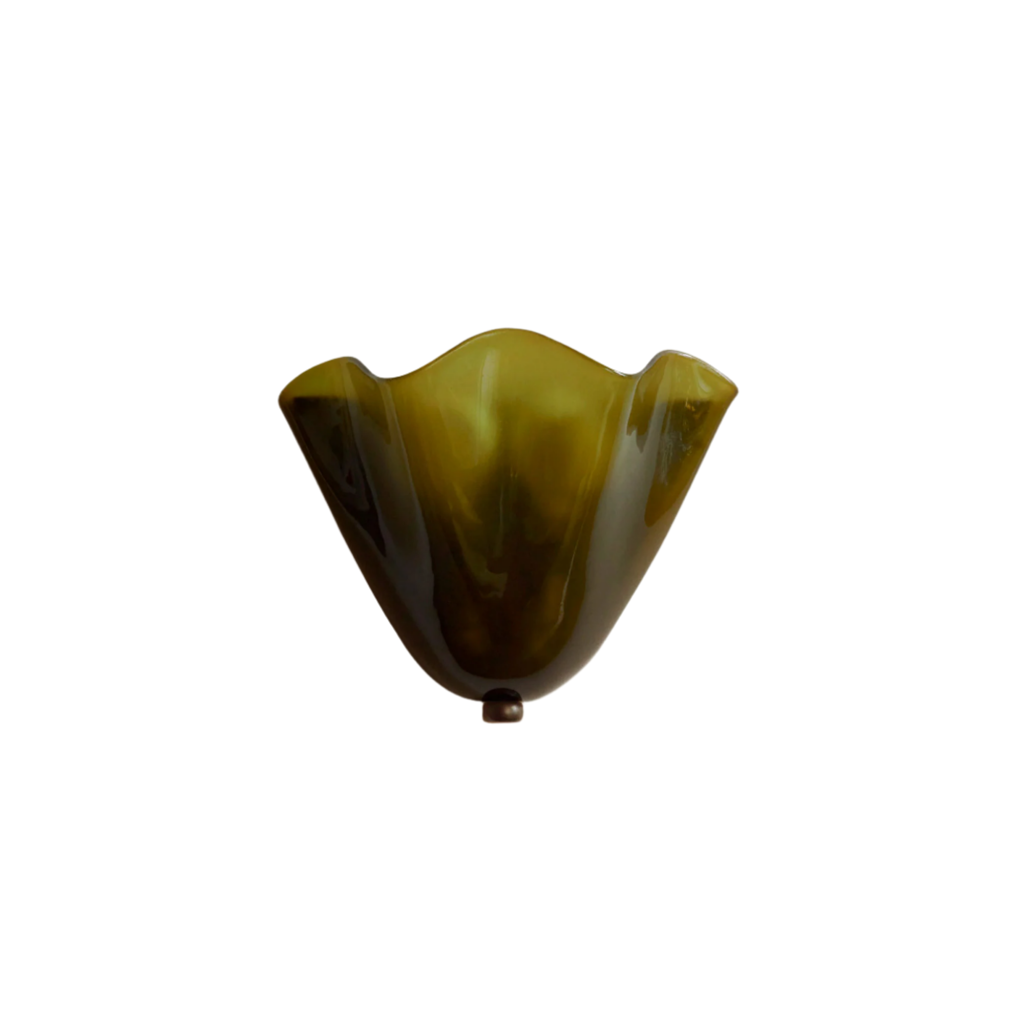 Retro Buntglas Rockmuschel LED-Wandleuchte 1-flammig