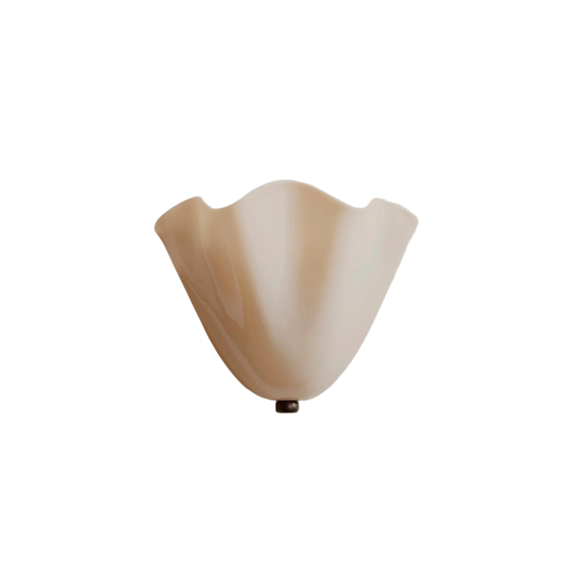 Retro Buntglas Rockmuschel LED-Wandleuchte 1-flammig