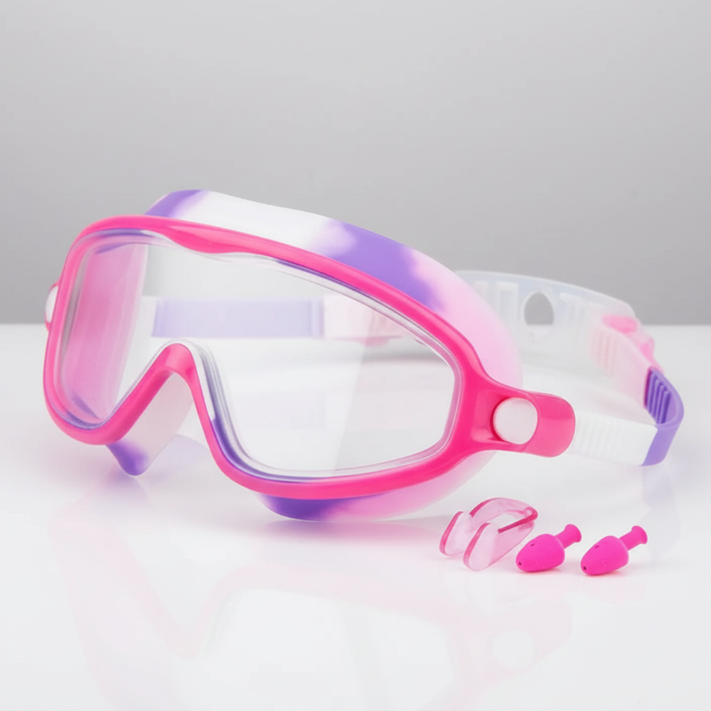 Set occhialini antiappannamento per nuoto bambini