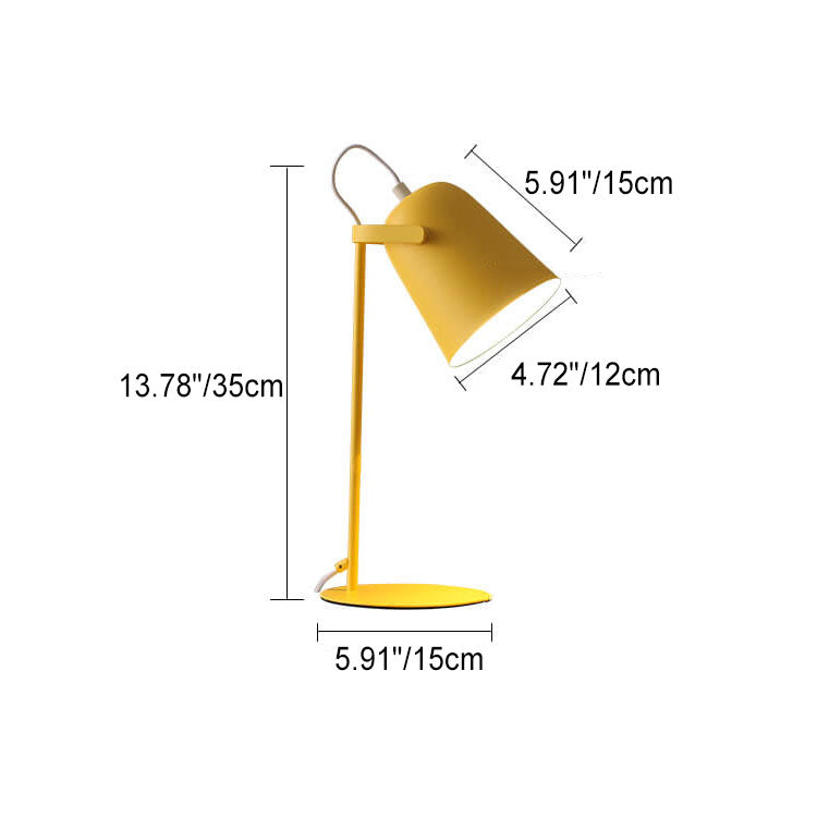 Nordische Metall Kegel Tischlampe LED 1-flammig