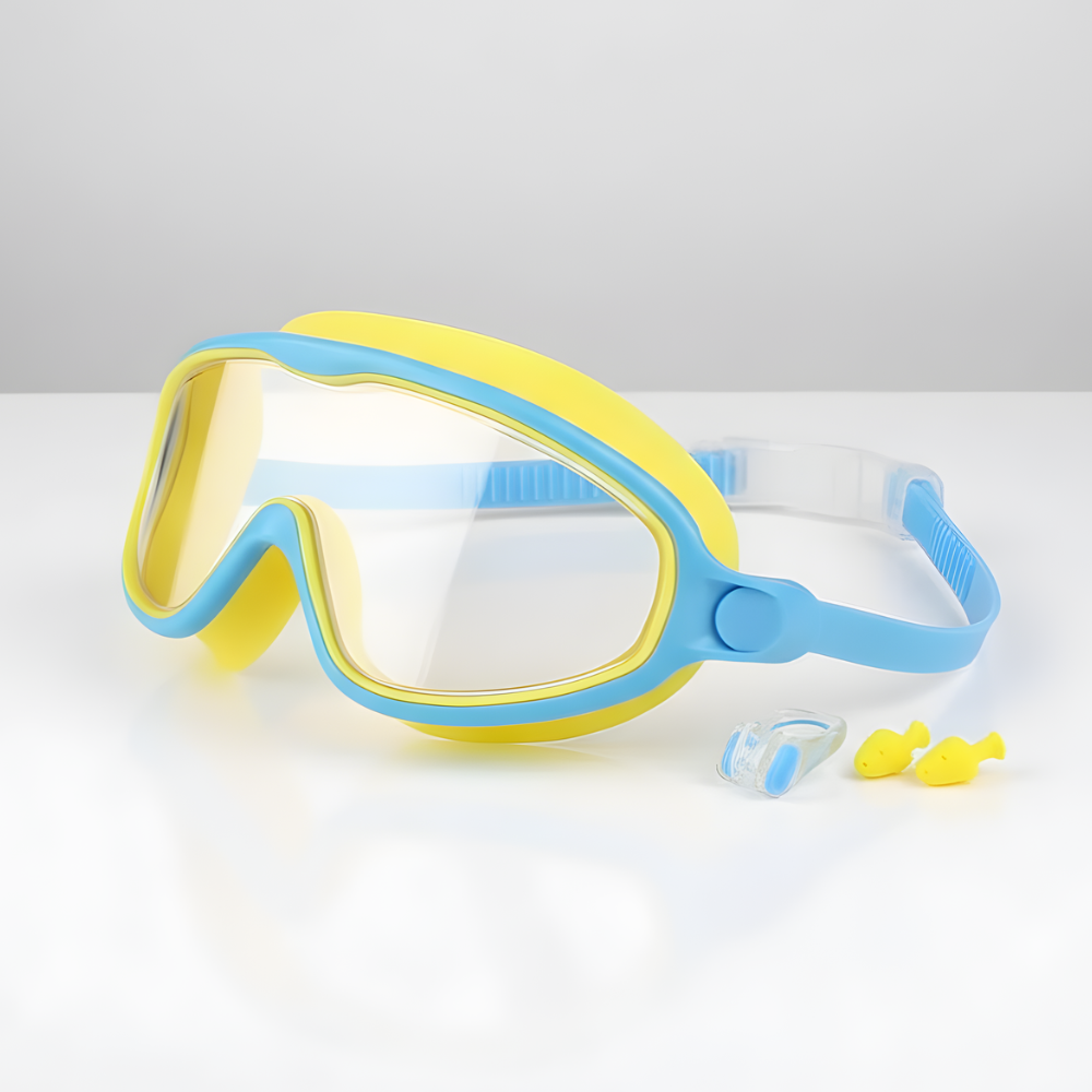 Set occhialini antiappannamento per nuoto bambini