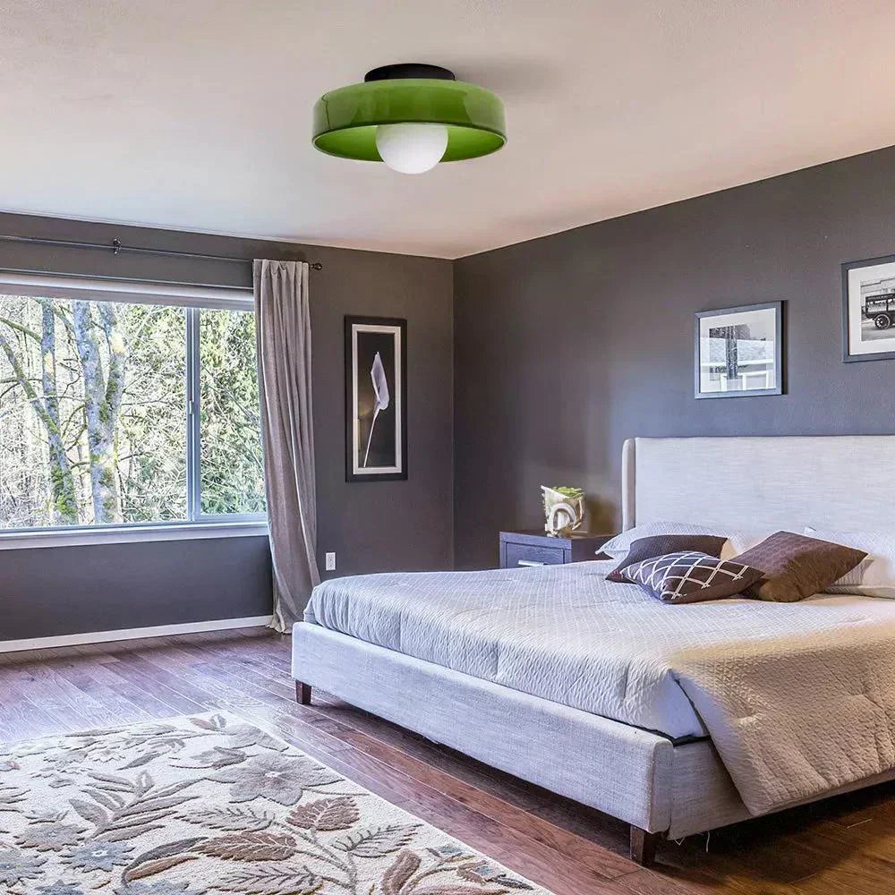 Moderne Glazen Schijf Plafond- en Wandlamp LED 1-Licht