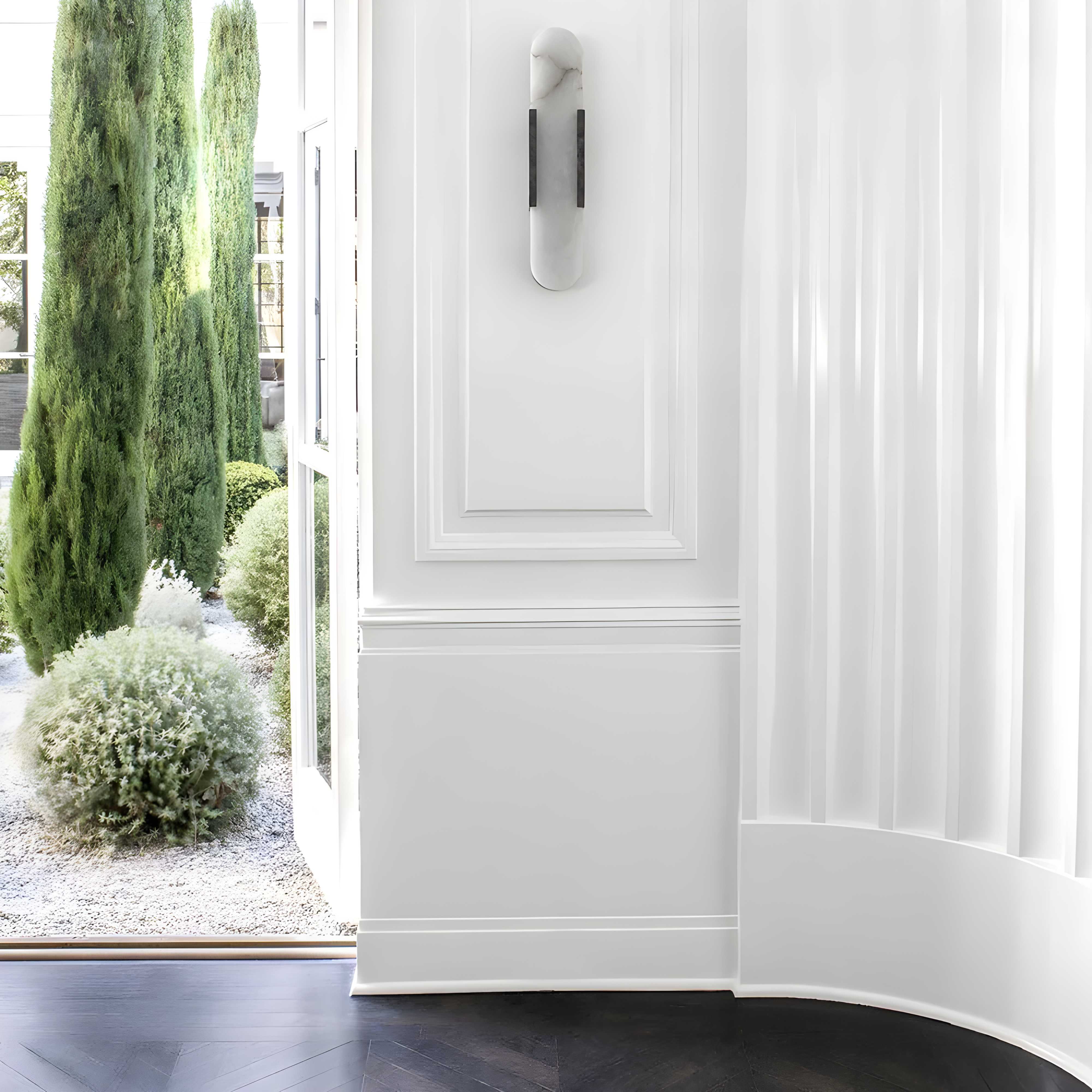 Applique da parete nordica in alabastro e marmo LED 1 luce