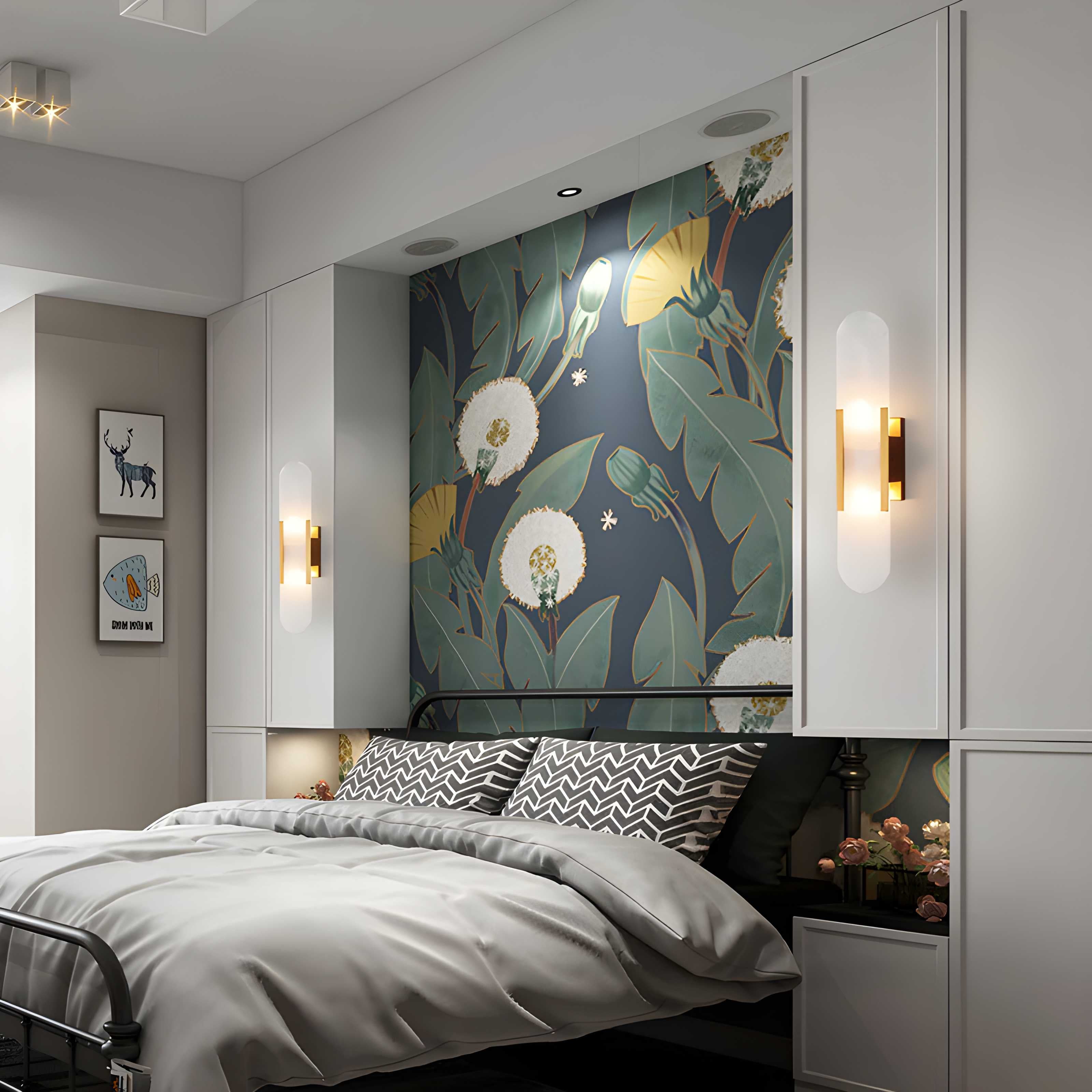 Applique da parete nordica in alabastro e marmo LED 1 luce