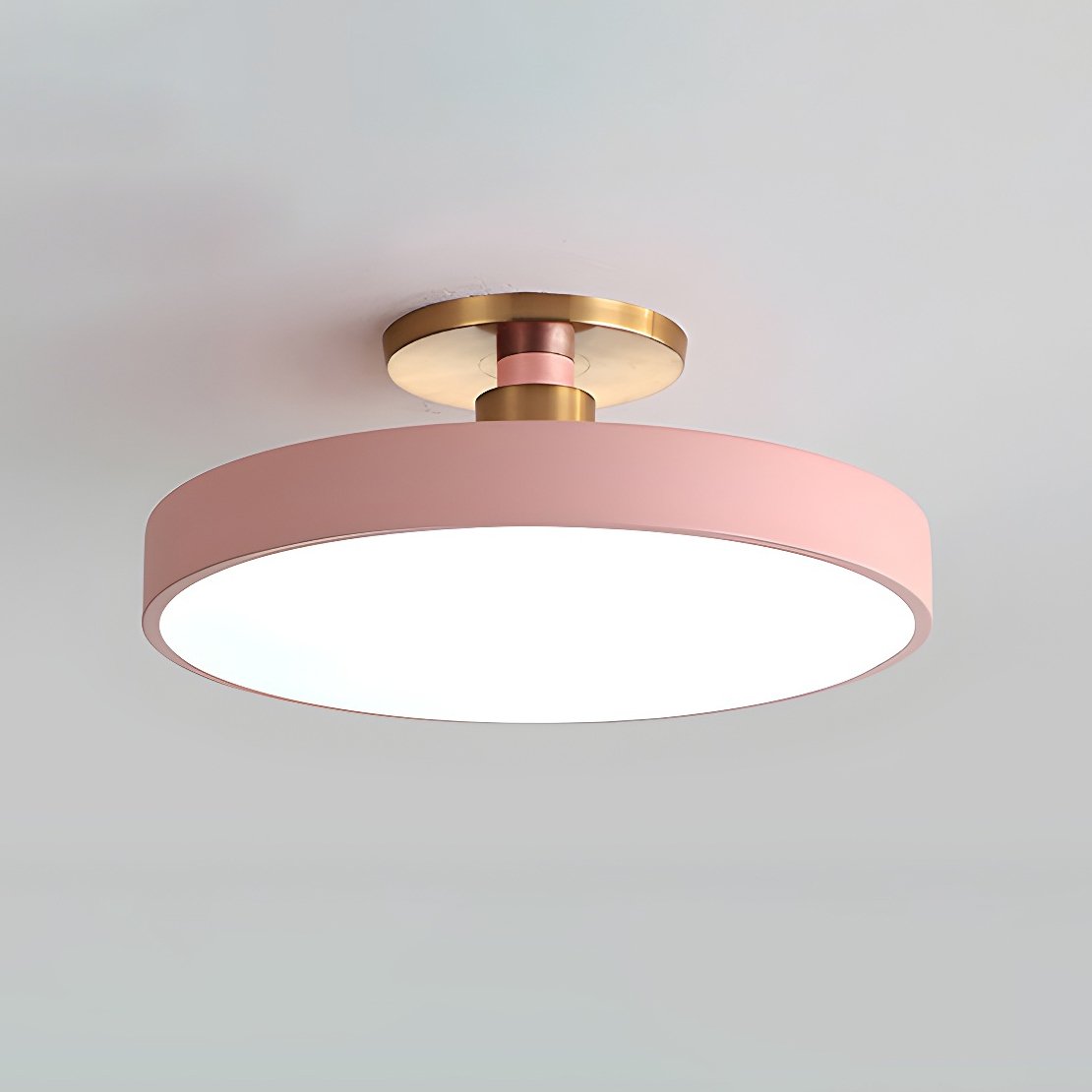 Moderner runder LED-Deckenleuchte mit Aufsatz 1-Flammig
