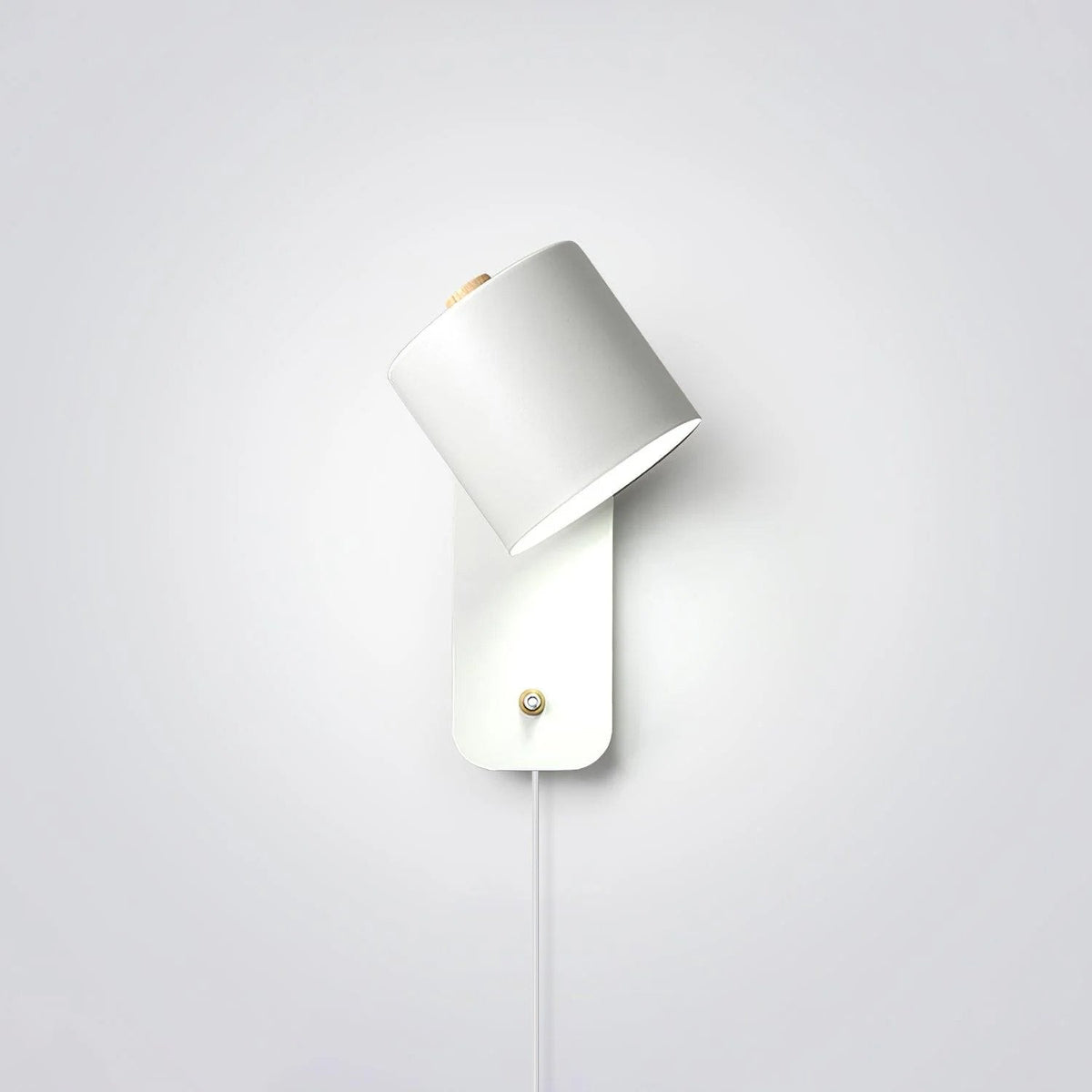 Applique da parete moderna minimalista cilindrica rotante a spina a 1 luce