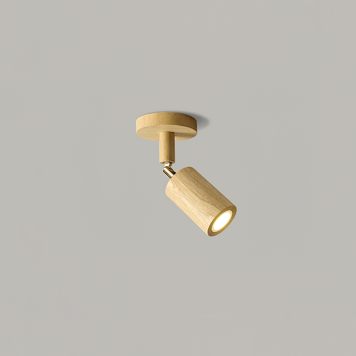 Foco ajustable japonés de madera con LED 1 luz