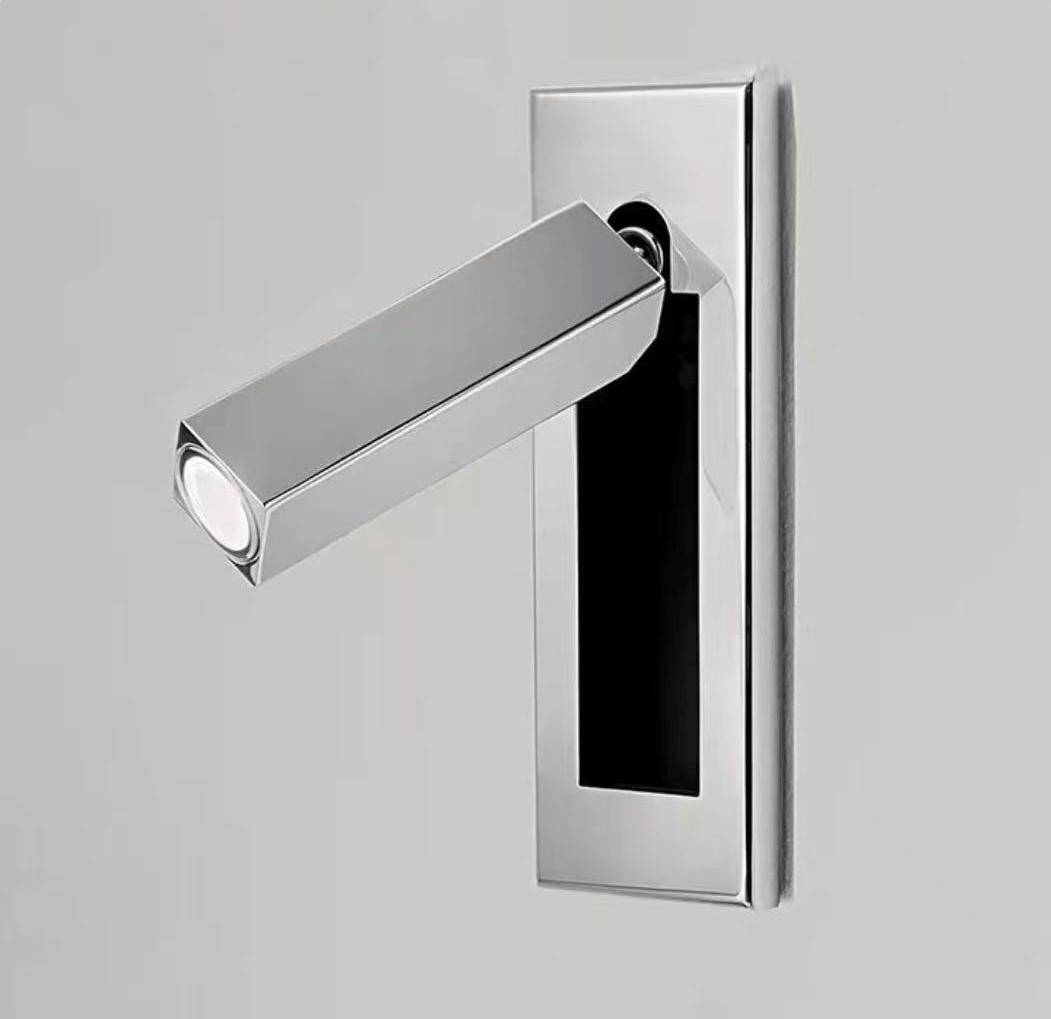 Aplique de pared moderno minimalista empotrado de aluminio con LED 1 luz