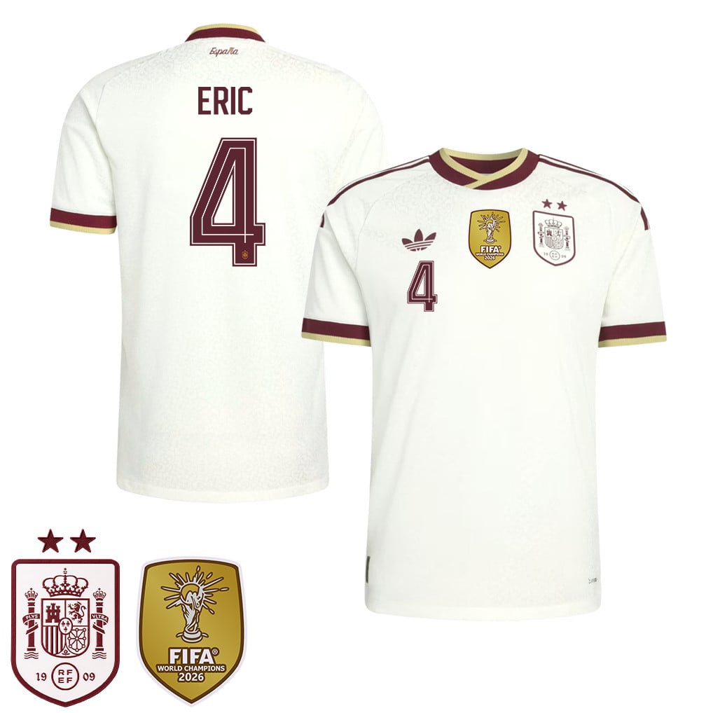 Spanje 2026 Twee-Ster Wereldkampioenen Heren Uitshirt – Eric García #4