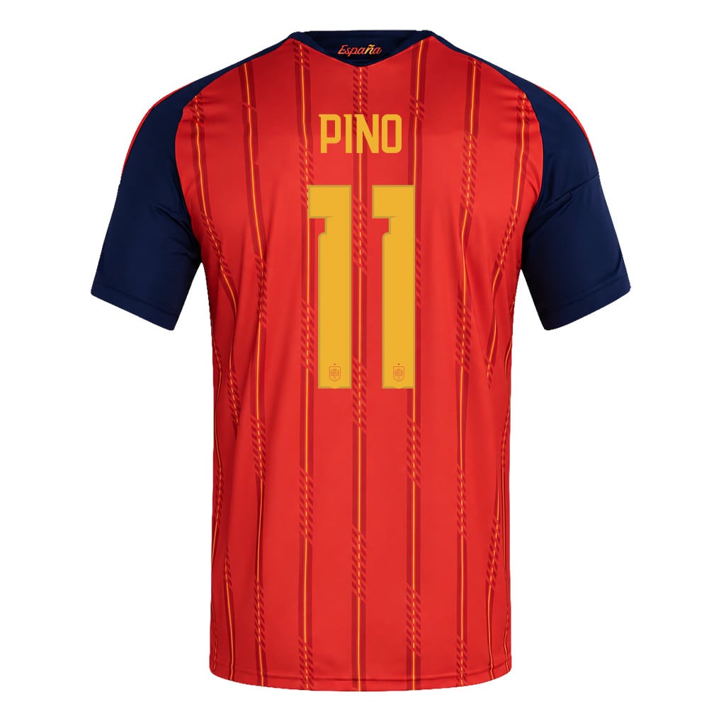 Spanien 2026 Zwei-Sterne-Weltmeister Kinder Heimtrikot – Yeremy Pino #11