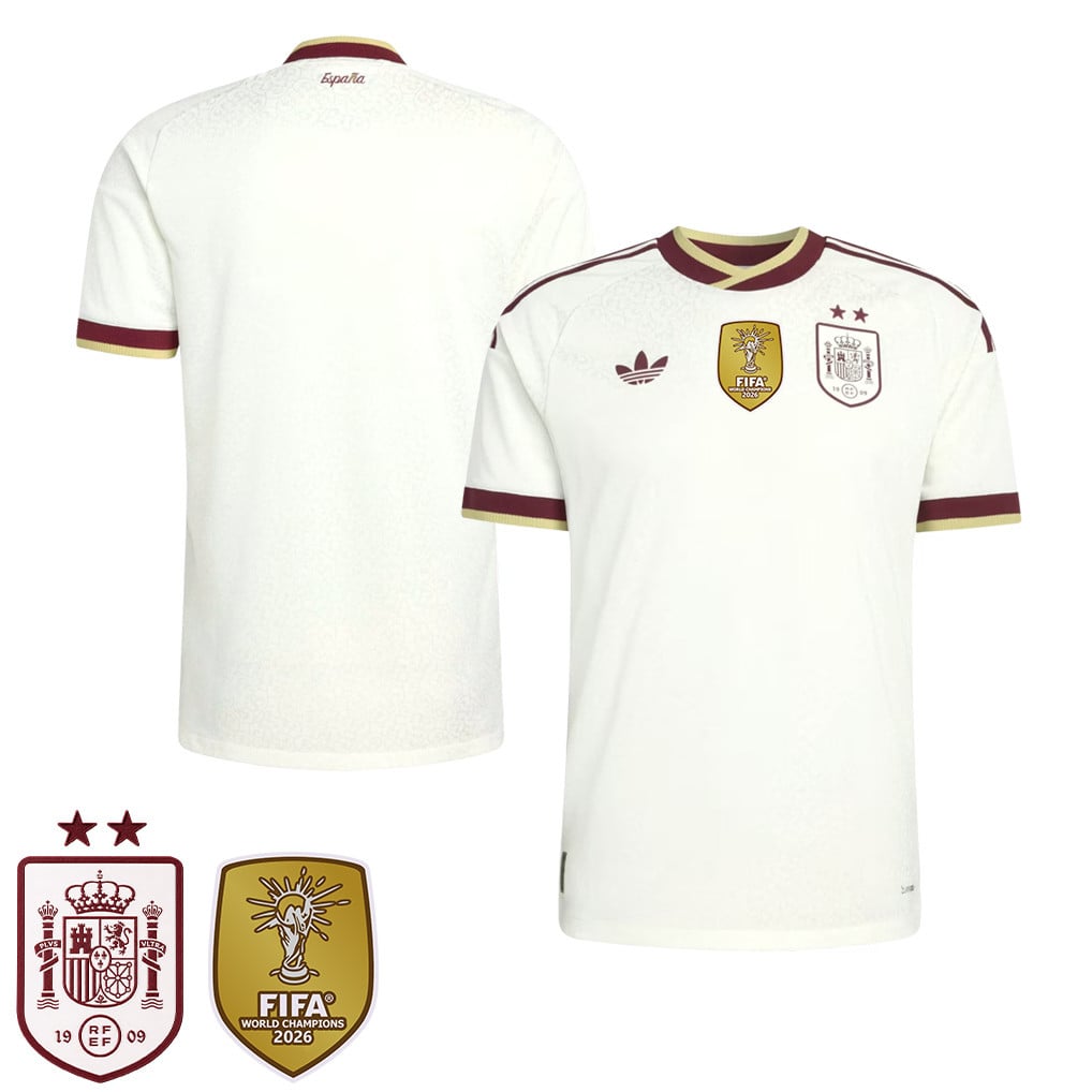 Maglia Away Bambini Campioni del Mondo Due Stelle Spagna 2026