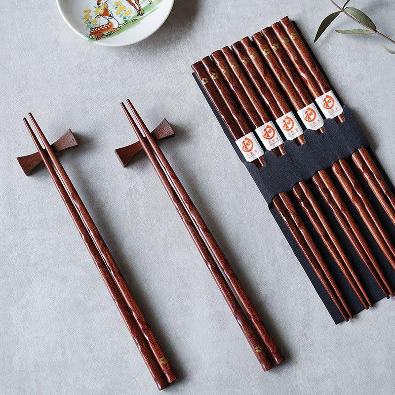 Miyabi | Set de palillos de madera Golden Sakura | Petprovac