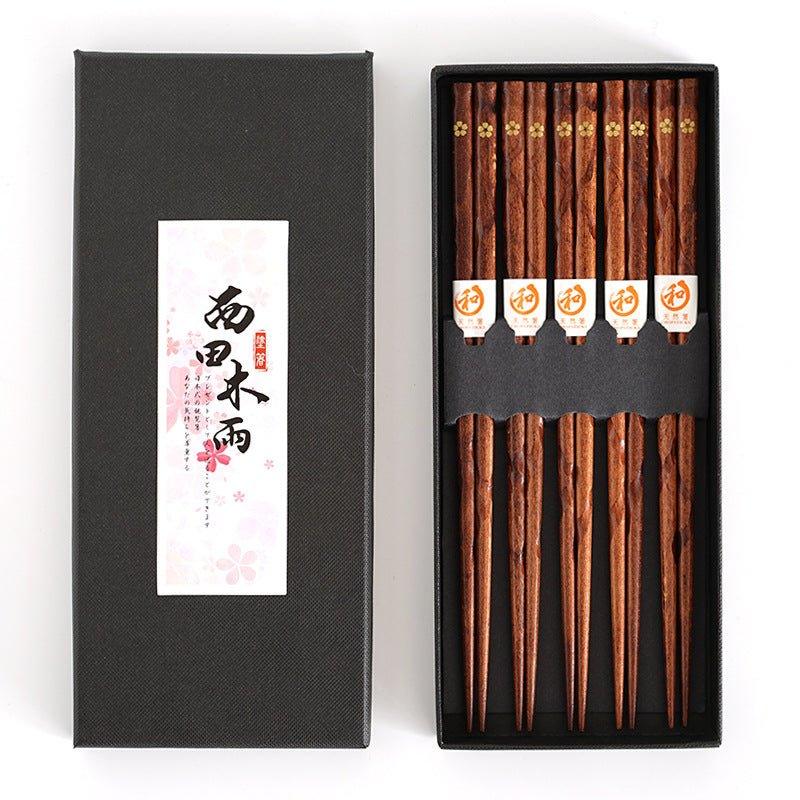 Miyabi | Set de palillos de madera Golden Sakura | Petprovac