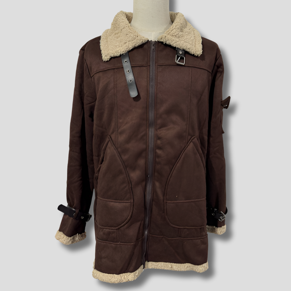 Chaqueta Biker de Camello para Hombre