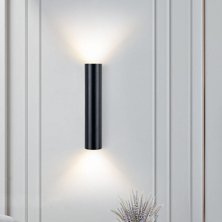 Applique da parete moderna cilindrica LED 2 luci
