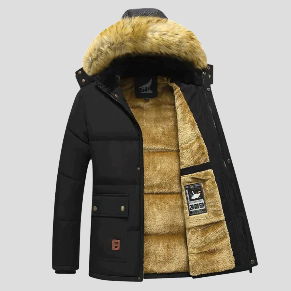 Parka de Invierno para Hombre – Capucha Desmontable para Adaptarse al Clima Frío