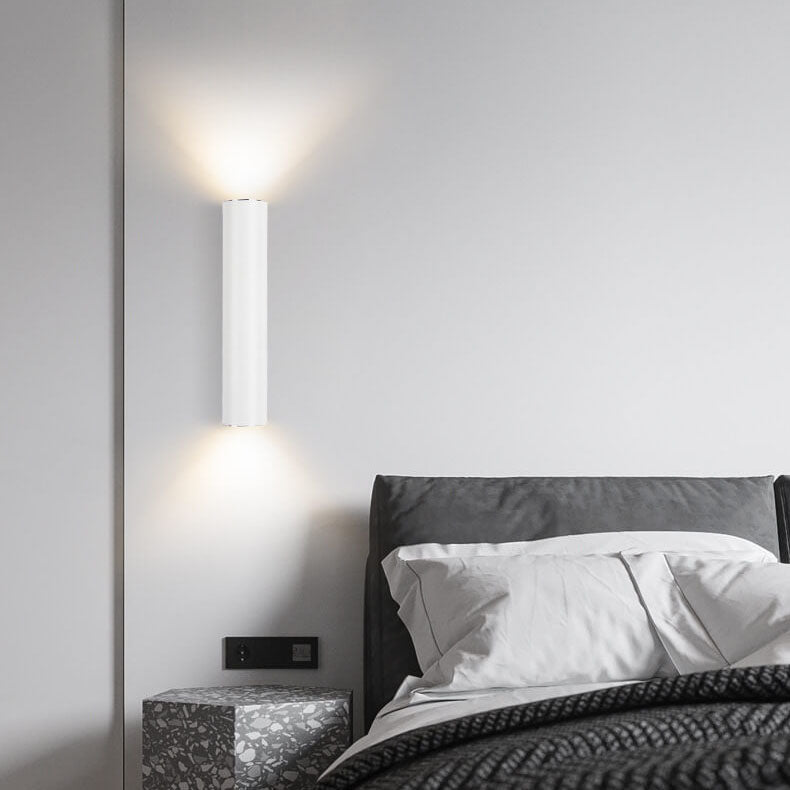 Applique da parete moderna cilindrica LED 2 luci