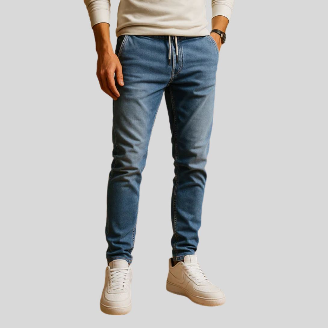 Jeans de Mezclilla Stretch para Hombre Corte Ajustado