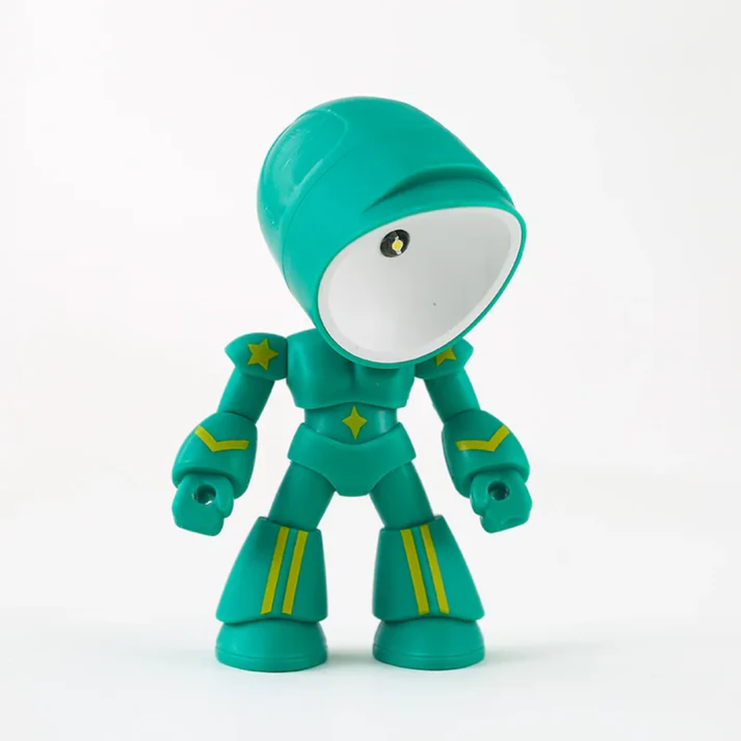 Lampada da tavolo moderna ispirata a robot LED 1 luce