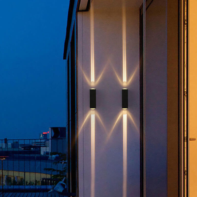 Moderne rechthoekige LED buitenwandlamp 1-licht IP65