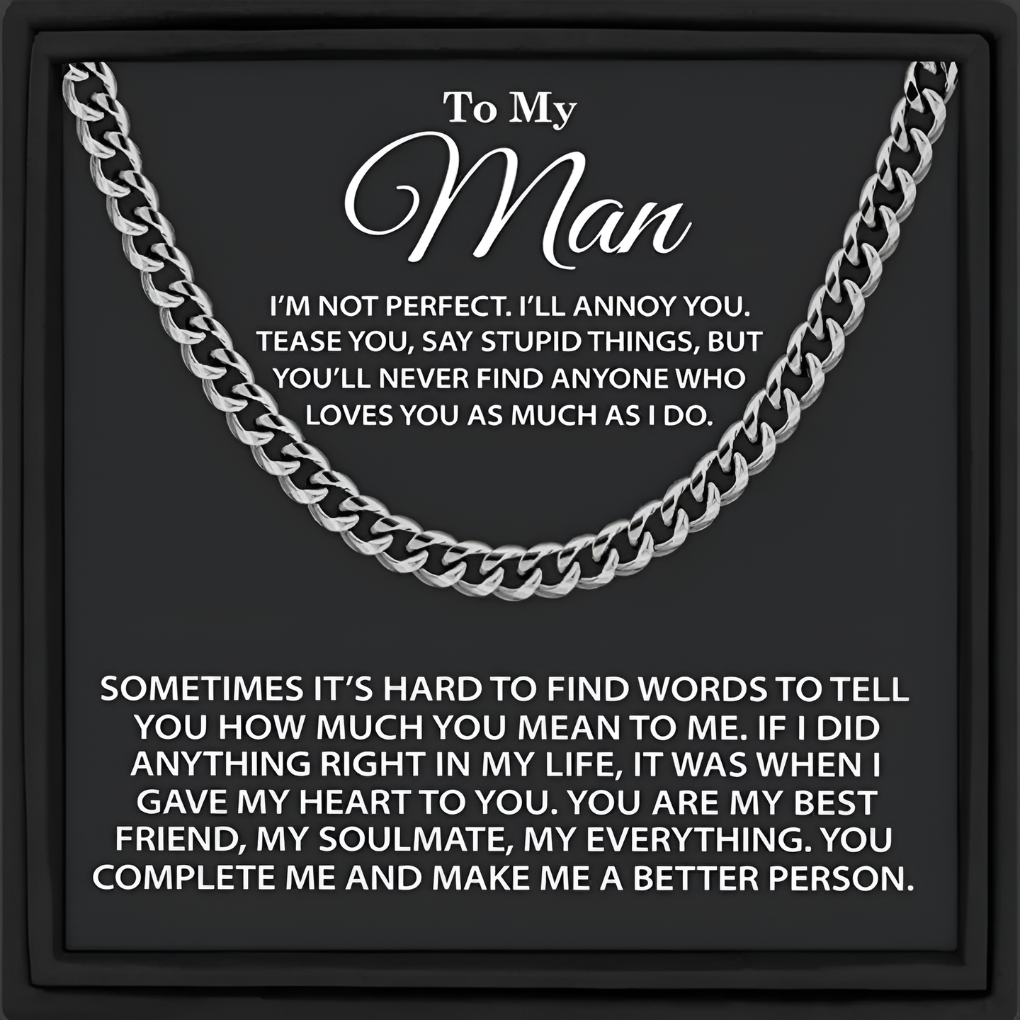 Collana da uomo a catena cubana