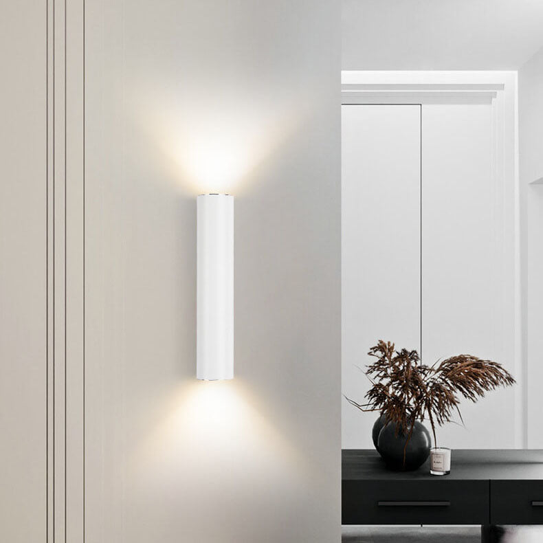Applique da parete moderna cilindrica LED 2 luci