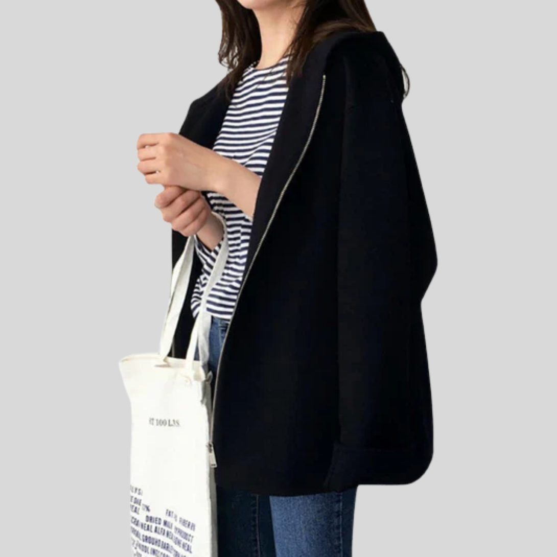 Women’s Hooded Jacket with Functional Design