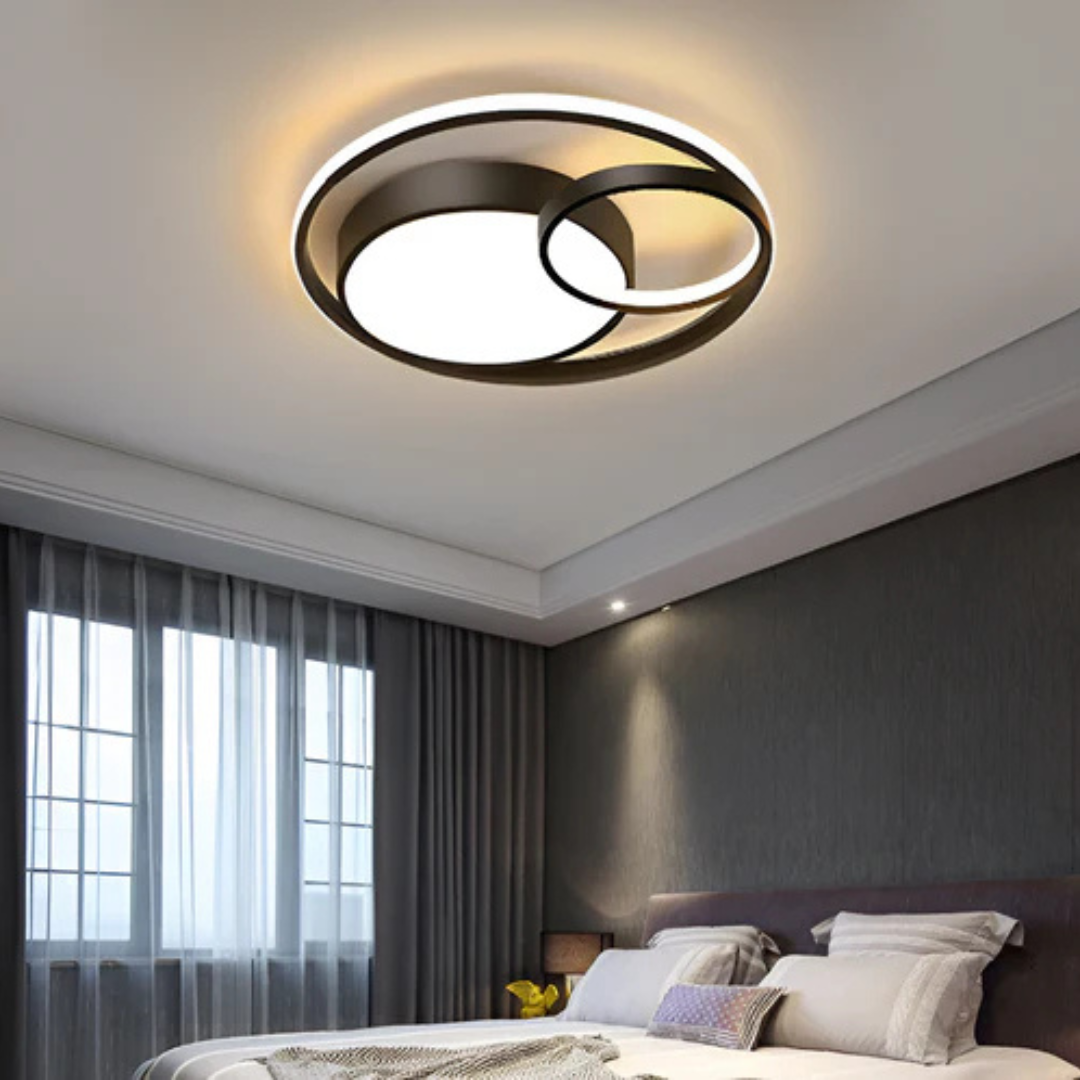 Moderne Loop-LED-Deckenleuchte mit 1 Licht