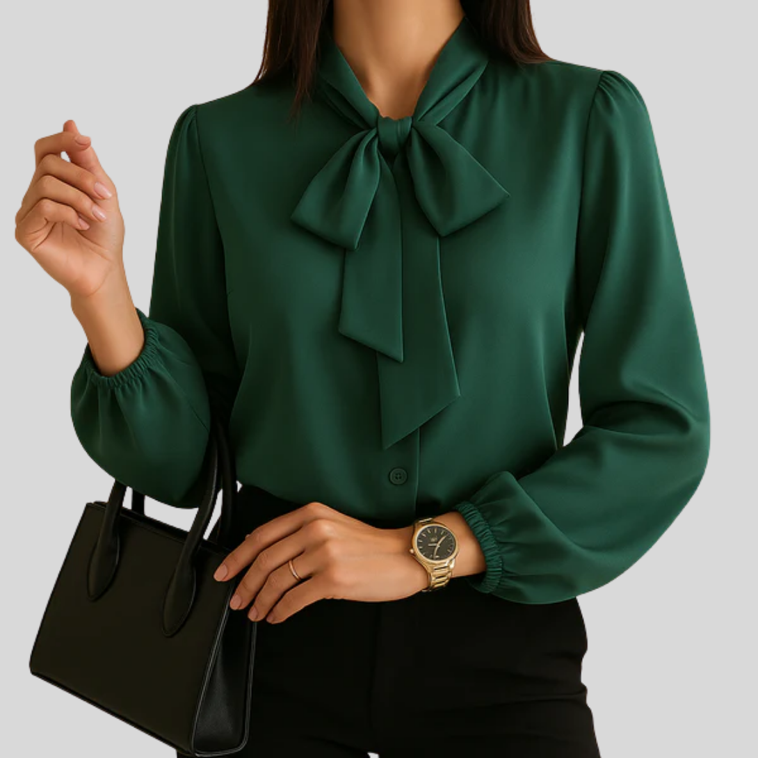 Blusa da donna con dettaglio a fiocco