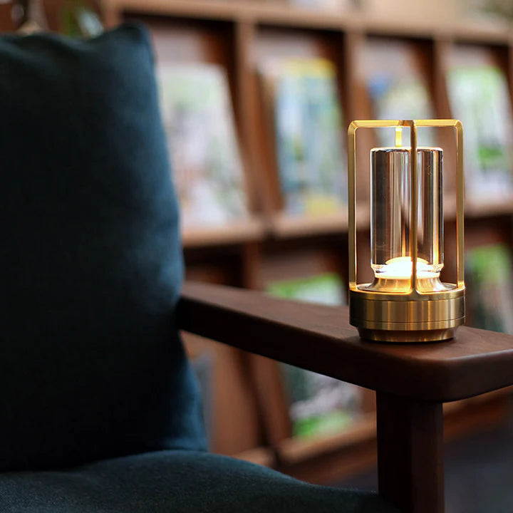 Lampada da tavolo LED moderna cilindrica wireless 1 luce
