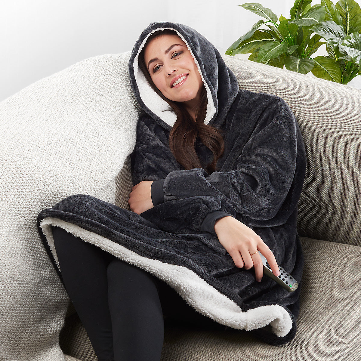 Übergroßer Lounge-Hoodie