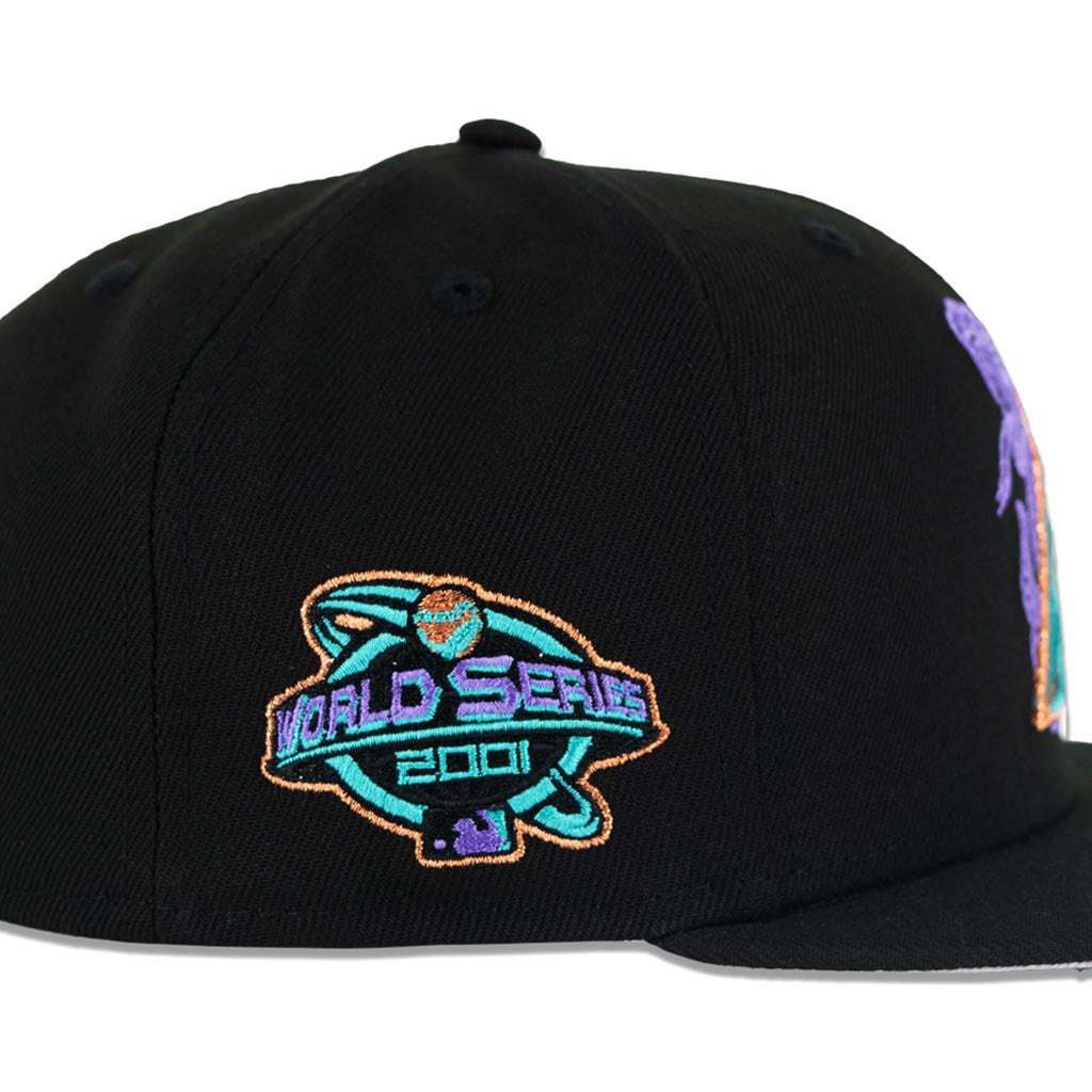 MLB Arizona Diamondbacks New Era Dubbel Visie 59FIFTY Fitted Pet - Zwart
