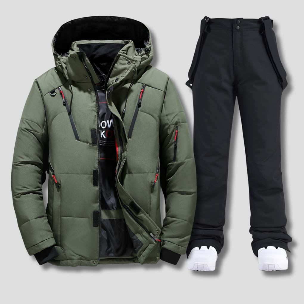 Traje de esquí resistente a la intemperie para hombre