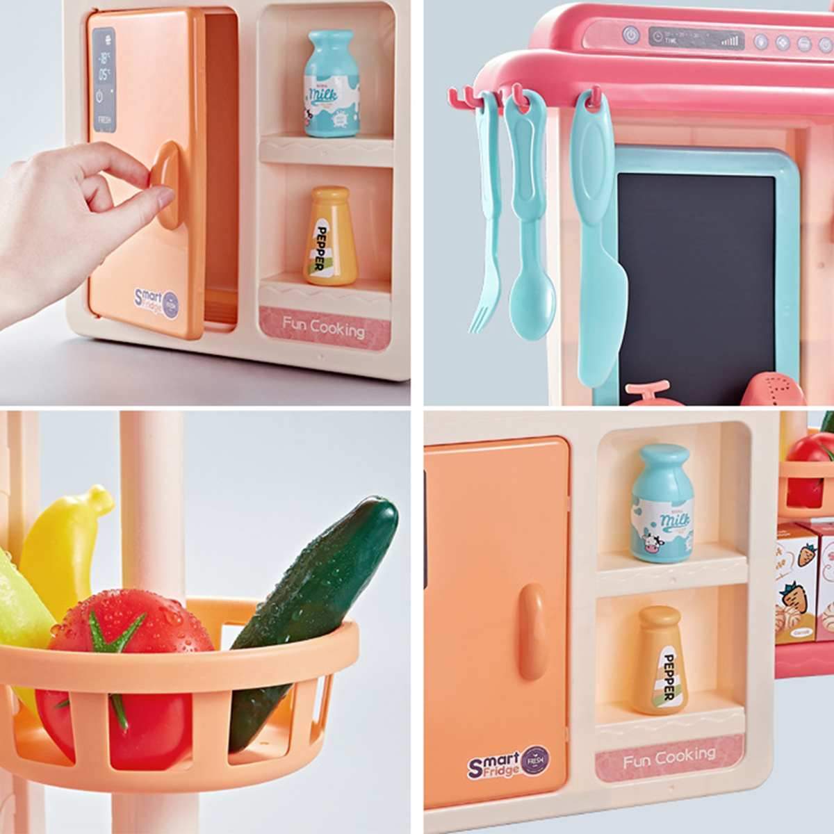 Set de cocina de juguete - Cocina para niños 23 piezas