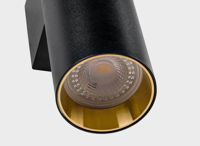 Applique da parete moderna cilindrica LED 2 luci